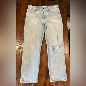 Madewell fair trade light wash jeans